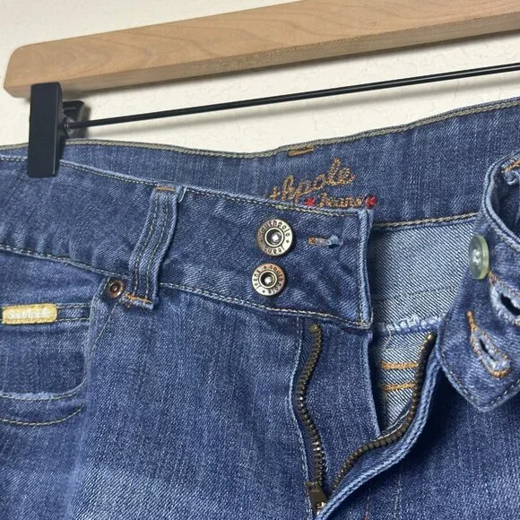 Y2K Southpole Flared Womens 13 Jeans Denim Bootcut Fit Light Blue Wash Western - Picture 3 of 16